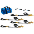 Mac's Race Car Tie Downs, Ultra Pack, Black, Ratchet Straps, Axle Straps, Storage Bag