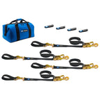 Mac's Race Car Tie Downs, Ultra Pack, Black, Ratchet Straps, Axle Straps, Storage Bag