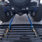 Mac's Race Car Tie Downs, Ultra Pack, Black, Ratchet Straps, Axle Straps, Storage Bag