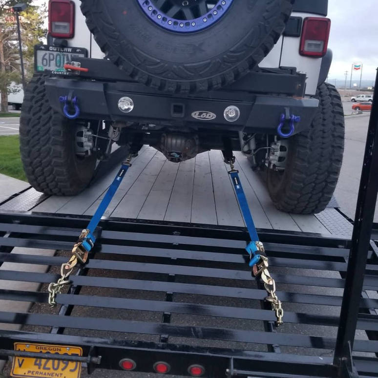 Mac's Tie Downs, Ultra Pack, Black, Ratchet Straps, Axle Straps, Storage Bag, 3,333 lbs. Working Load Rating, Kit