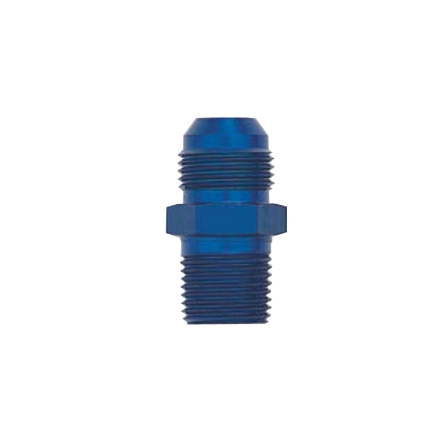 XRP - Straight NPT Male to A.N. Male Adapter - Blue - Aluminum