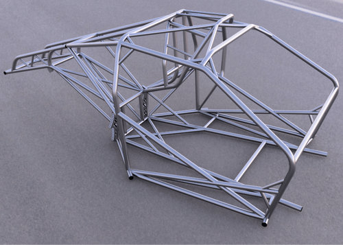 PMR Chromoly 2008 - 2023 Dodge Challenger 25.2 / 25.3 SFI Roll Cage Passenger Side Glamour Shot
