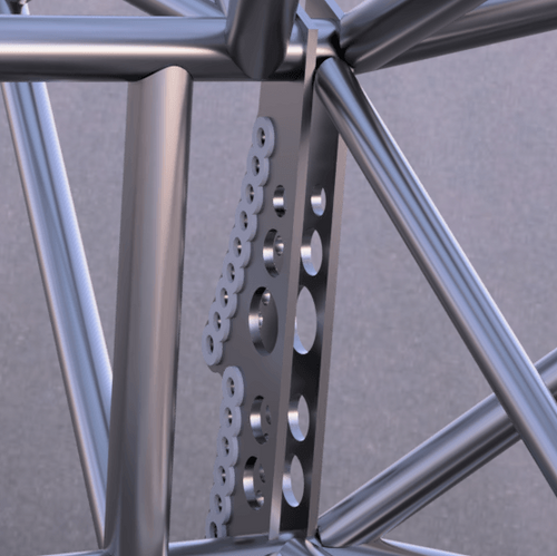 PMR Chromoly 4-Link Chassis Brackets w/Doubler Glamour Shot