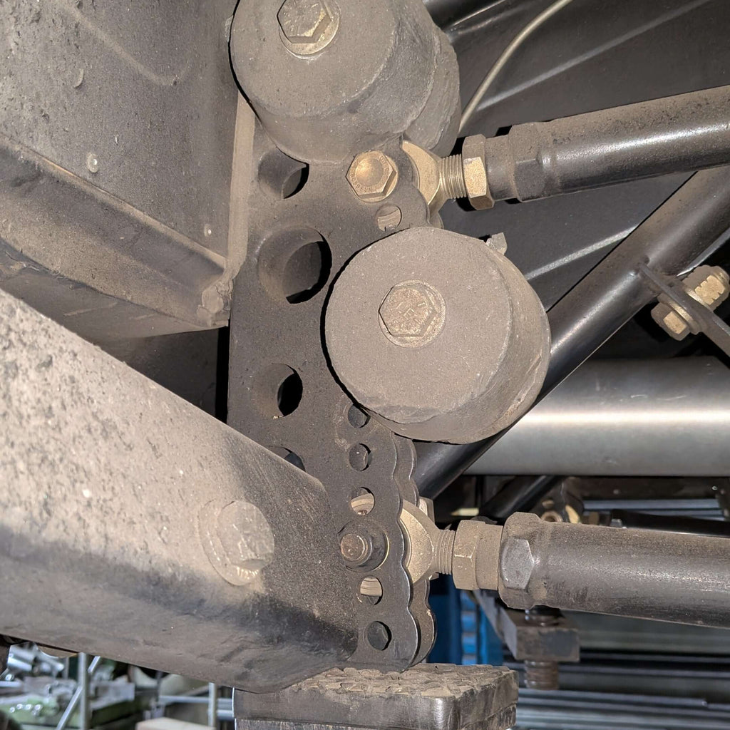 PMR 4-Link Chromoly Chassis Brackets Installed
