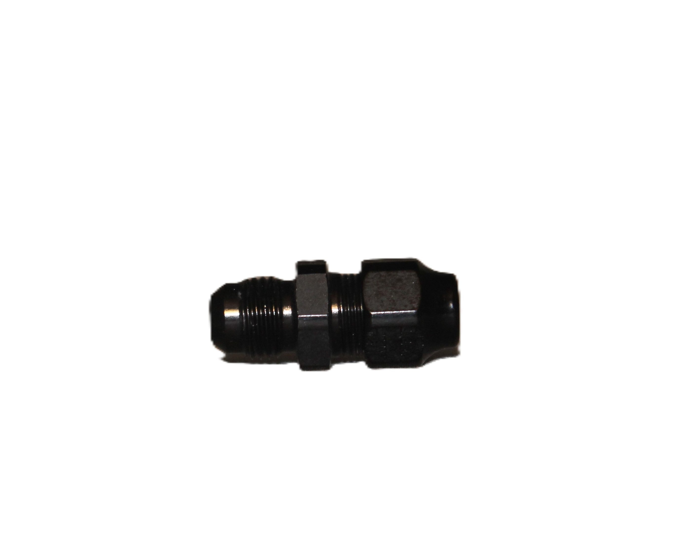 A.N. Male Hard Line Adapter - Black - Aluminum