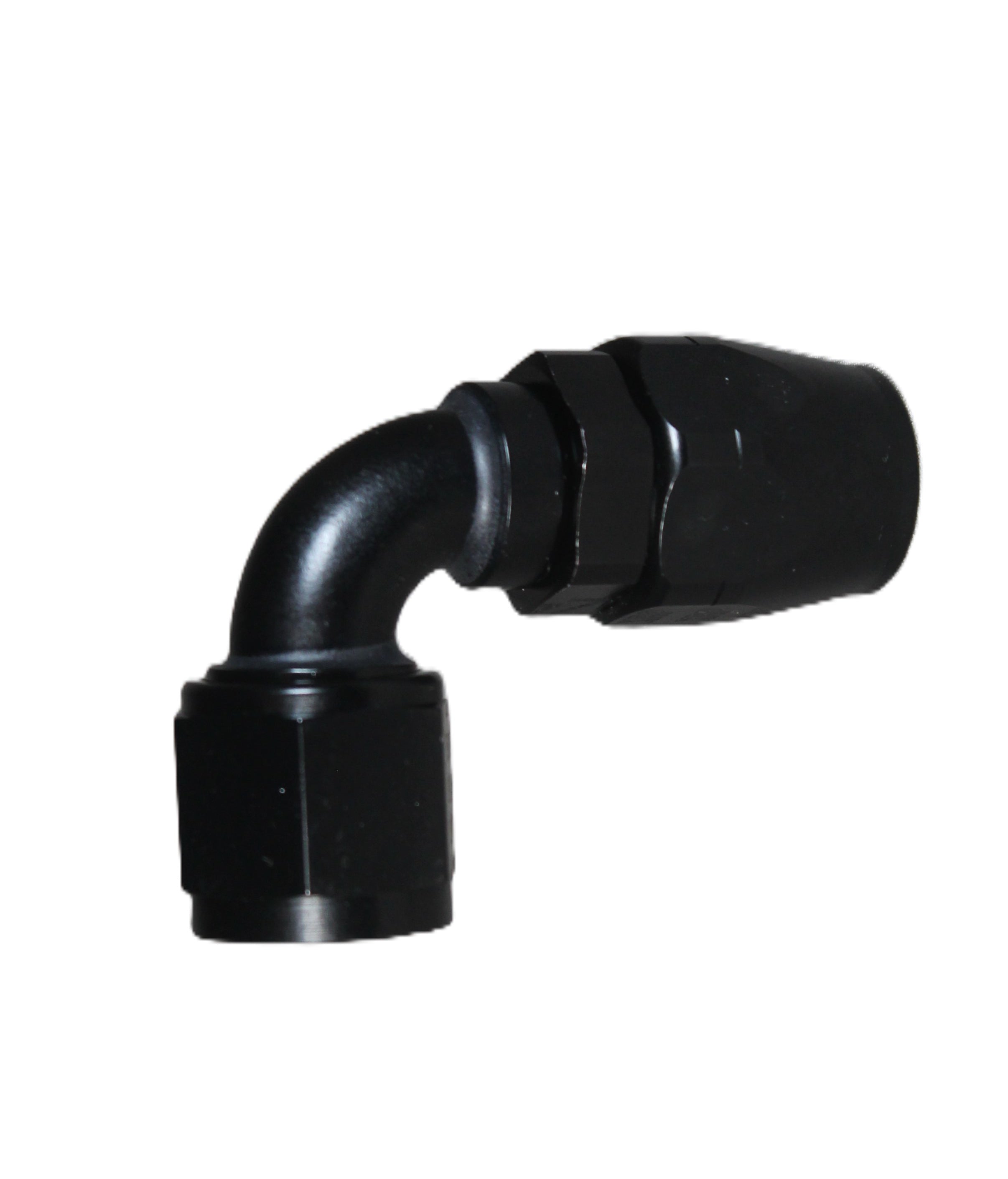 90 Deg. Non-Swivel and Swivel Hose End to A.N. Female - Black - Aluminum