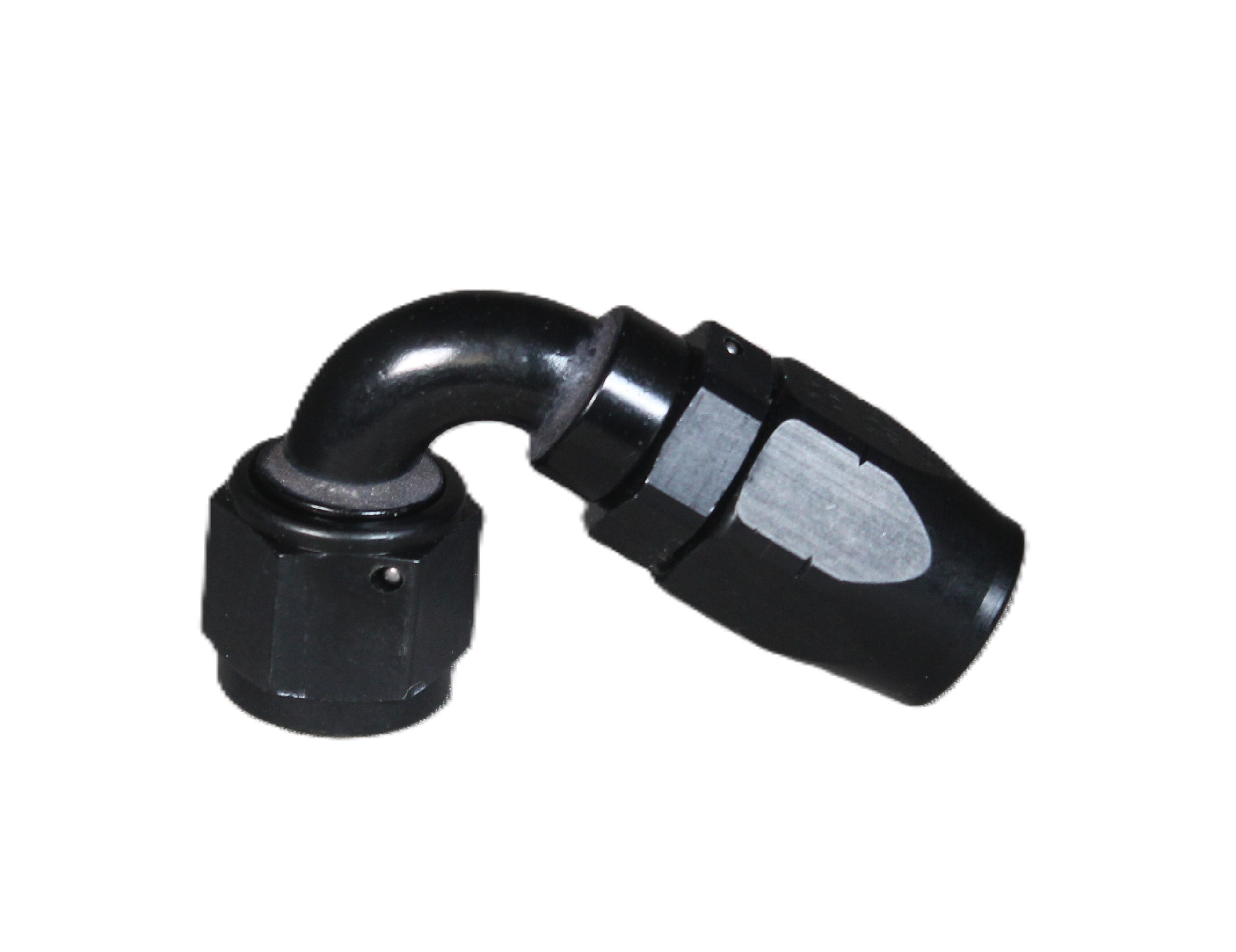 60 Deg. Non-Swivel and Swivel Hose End to A.N. Female - Black - Aluminum
