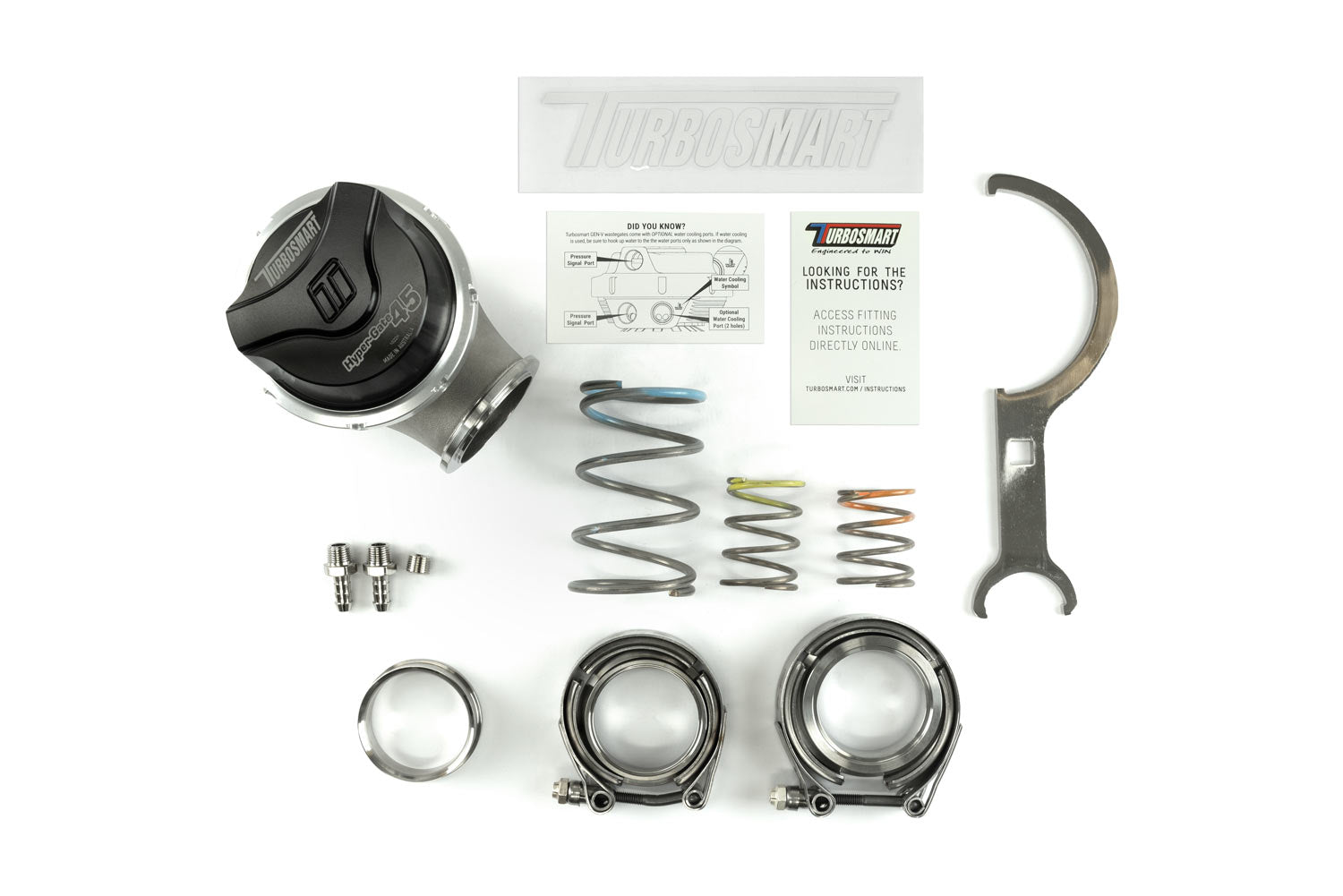 Turbosmart GenV HyperGate45HP ‘High Pressure’ 35psi External Wastegate (Black)