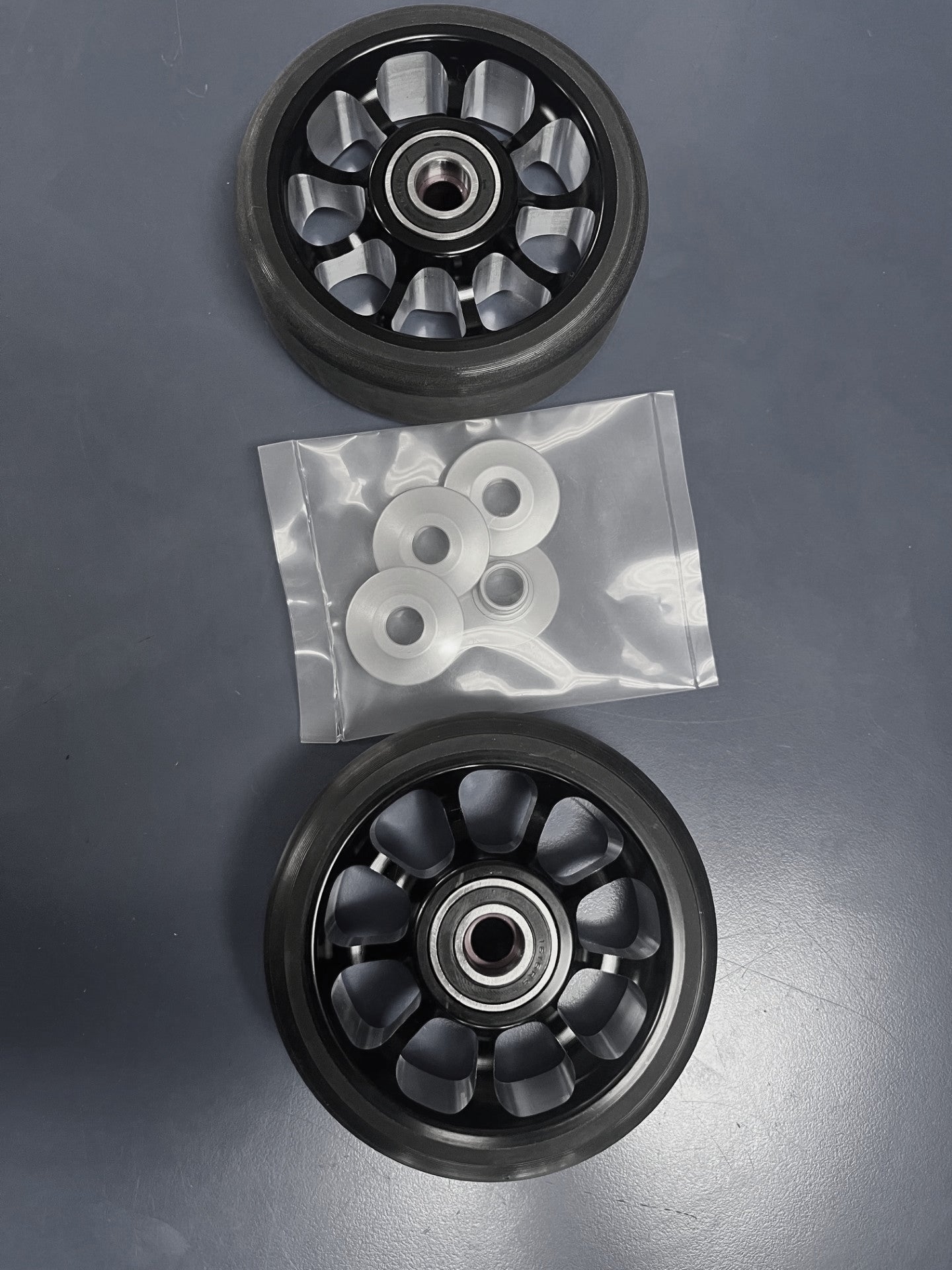 PMR Billet Wheelie Bar Wheels – Black