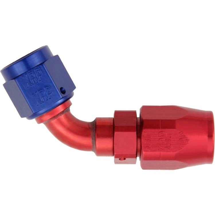 XRP - 60 Deg. Swivel Hose End to A.N. Female - Red/Blue - Aluminum