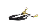 Mac's Tie Down, Ratchet, Twisted Snap Hook, Black, 8 ft., 3,333 lbs. Working Load Rating, Each