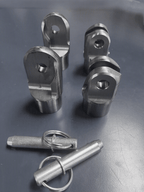 PMR Triple Shear Swing-Out Door Bar Kit Disassembled